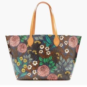 J Crew Abigail Borg Floral Tote Bag